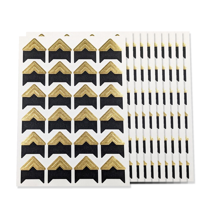 10 Sheets Gold (240 Photo Corner Stickers)