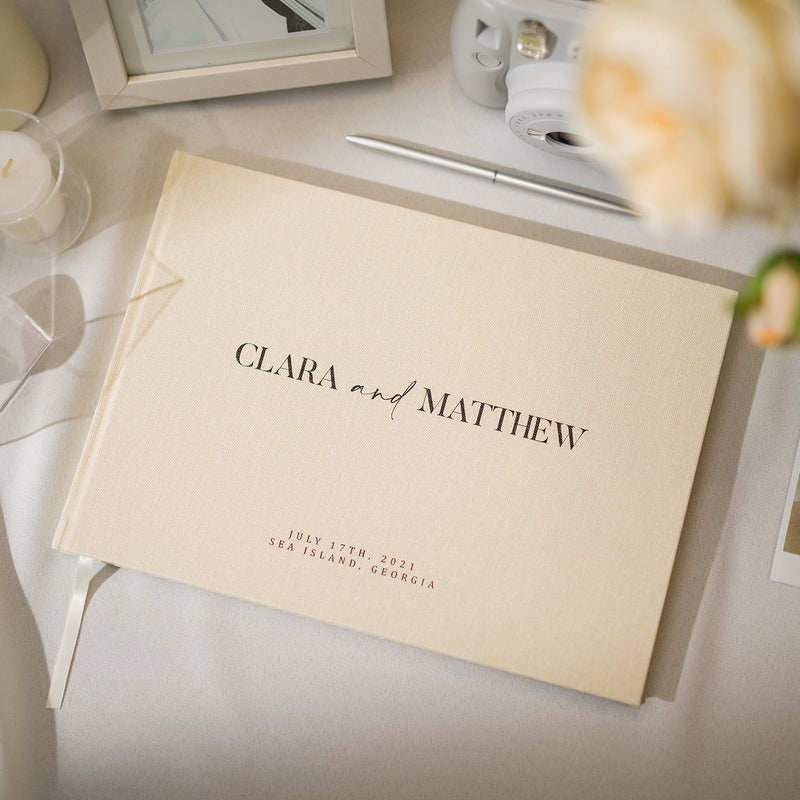 Custom Personalized Guest Book - Style F2