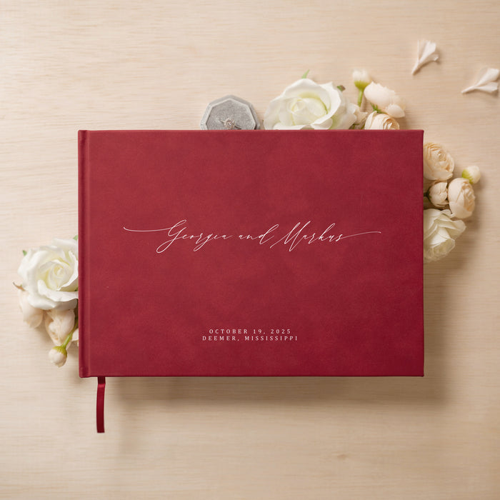 Custom Personalized Guest Book - Style F0