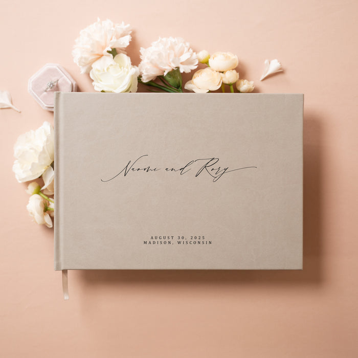 Custom Personalized Guest Book - Style F0