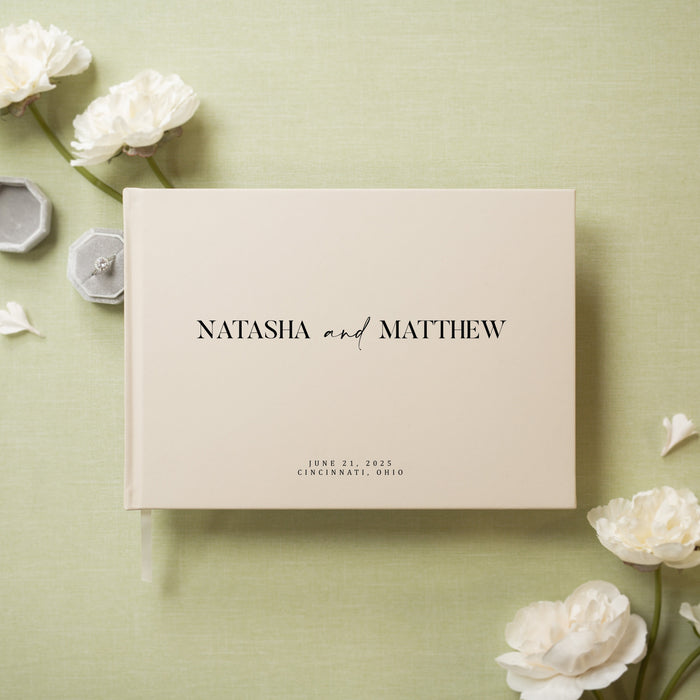 Custom Personalized Guest Book - Style F2