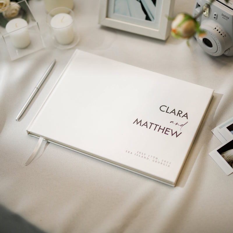 Custom Personalized Guest Book - Style F4