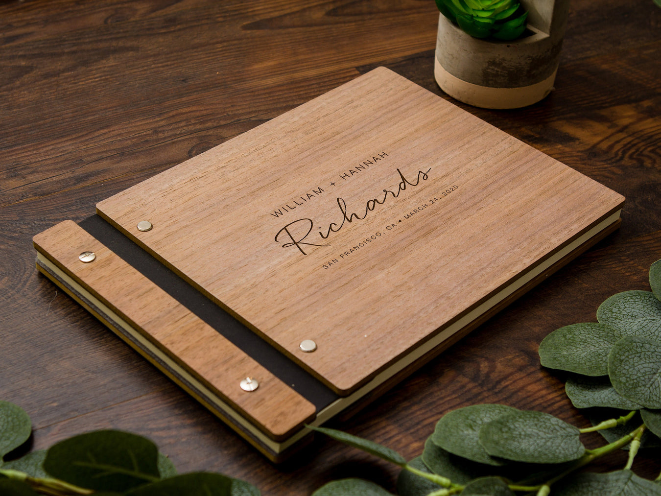 Wood Guestbooks