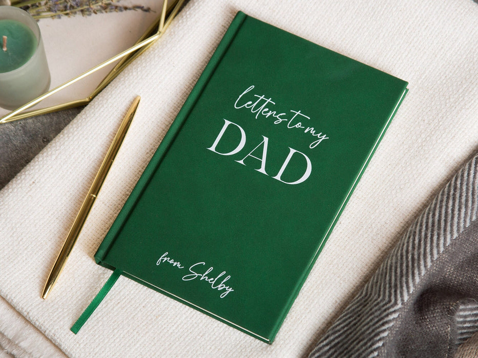 Letters to my Dad Lined Notebook - Hard Cover Book for Dad, Grief Loss Sympathy Journal, Father of the Bride Groom Wedding Thank You Gift