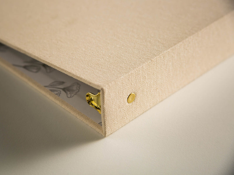 Wedding 3 Ring Linen Binder (Design 2)