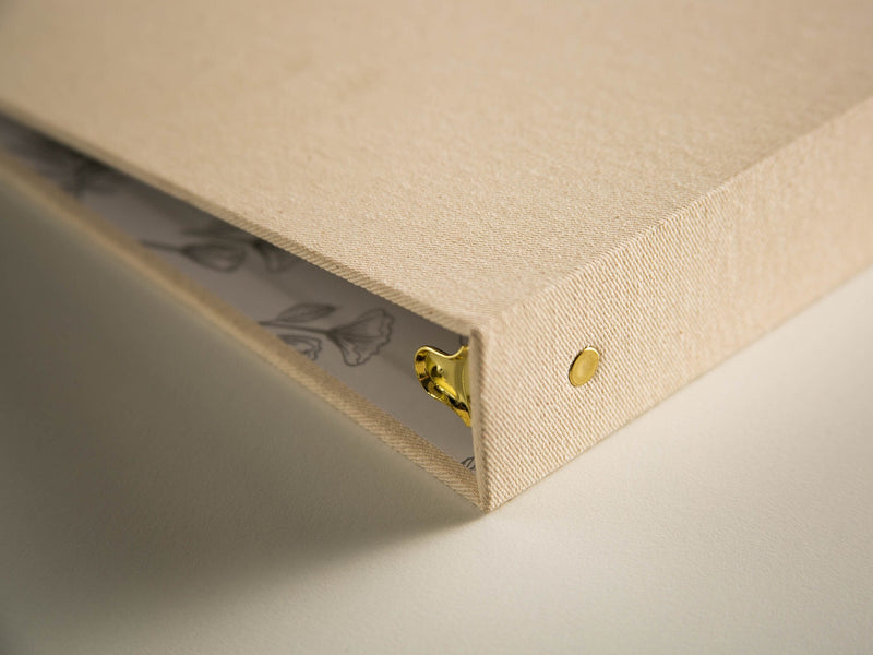 Wedding 3 Ring Linen Binder (Design 3)