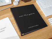 Linen Photo Album Binder (D4) - DIY Yearly Family Album Annual Memory Scrapbook Milestone Year In Review Journal w/ Sticky Pages