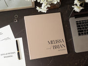 Self Stick Linen Photo Album Binder (D8) - Wedding Album Scrapbook Picture Memory Book For DIY Bride To Be 12th Anniversary Gift Couples