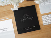 Self Stick Linen Photo Album Binder (D9) - Wedding Guestbook Album Scrapbook Anniversary Love Story Book w/ Refillable Peel-and-stick Pages