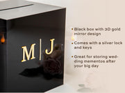 Acrylic Wedding Card Box - Custom Wedding Envelope Box with Lock, Personalized Wedding Decor, Memory Box for Gifts, Money Box