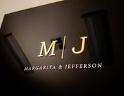 Wedding Guest Book Alternative (Black) w/ Optional 3D Monogram - Personalized Acrylic Plaque Guestbook, Wedding Reception Decor Signage