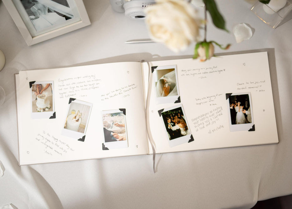 Personalized Guestbook + 2 Vow Books Set in Sage