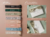 Wedding day folded card w/ envelope (d4) - to my husband wife groom bride on our wedding day custom date on card ribbon envelope 4.5x6.25"