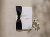 Wedding day folded card w/ envelope (d4) - to my husband wife groom bride on our wedding day custom date on card ribbon envelope 4.5x6.25"