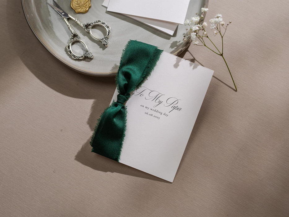 Wedding day folded card w/ envelope (d3) - thank you cards to family bridal party bridesmaid mom dad mil fil moh parents gift 4.5x6.25"