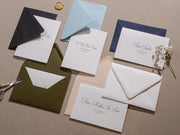 Wedding day folded card (d3) - thank you cards to family bridal party bridesmaid mom dad mil fil moh parents gift 4.5x6.25"