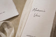 Personalized Deckled Edge Wedding Vow Booklets D1 - Set of 2, Vow Books w/ Ribbon, Vow Renewals, Husband Wife, Custom Names and Date, 5x7"
