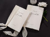 Personalized Deckled Edge Wedding Vow Booklets D3 - Set of 2, Vow Books w/ Ribbon, Vow Renewals, To My Husband Wife, Custom Names Date, 5x7"
