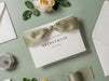 Wedding day folded card w/ envelope (d5) - custom dated thank you for being my godparent sponsor from couple with envelope 4.5x6.25"