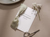 Wedding day folded card w/ envelope (d5) - custom dated thank you for being my godparent sponsor from couple with envelope 4.5x6.25"