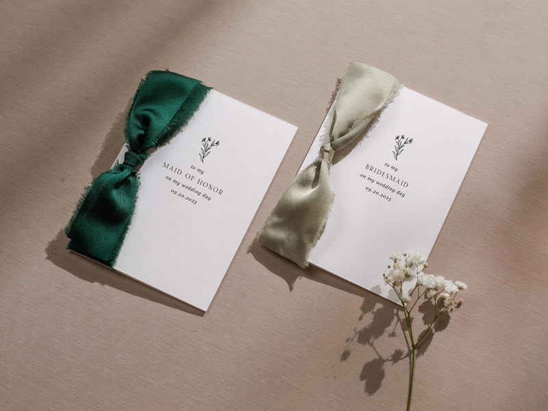 Wedding day folded card w/ envelope (d1) - thank you cards to family bridal party moh bridesmaid mom dad mil fil parents gift 4.5x6.25"