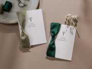 Will You Be My? Proposal Cards w/ Ribbon (D6) - Bridesmaid, Maid of Honor, Groomsman, Flower Girl, Officiant, Wedding Party, 4.5x6.25"