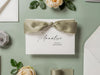 Will You Be My? Proposal Cards w/ Ribbon (D9) - Ring Bearer, Bridesmaid, Maid of Honor, Groomsmen, Officiant, Wedding Party, 4.5x6.25"