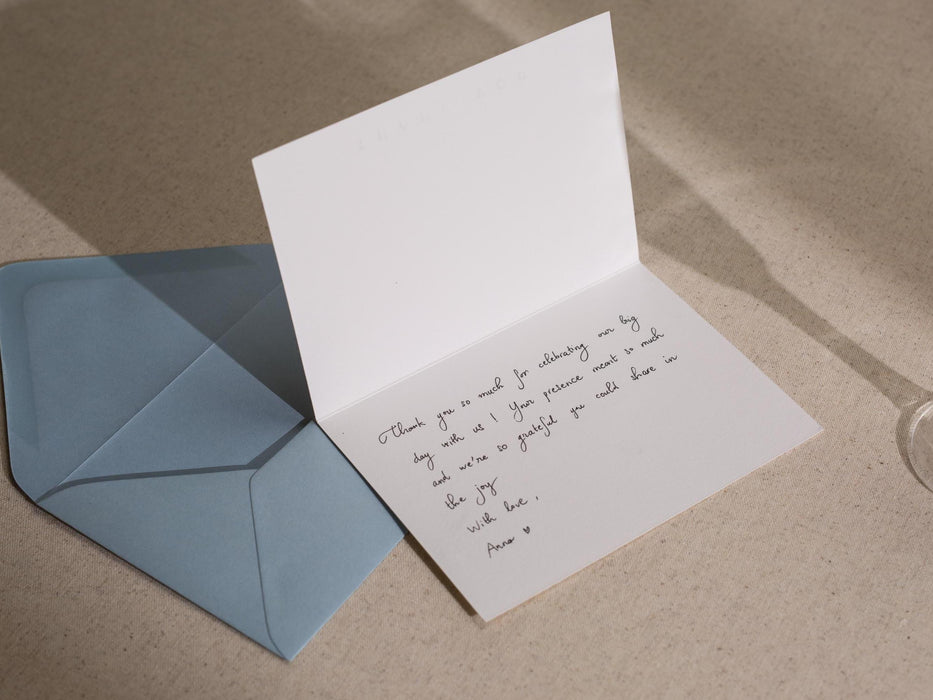 Wedding day folded card (d1) - thank you cards to family bridal party moh bridesmaid mom dad mil fil parents gift 4.5x6.25"