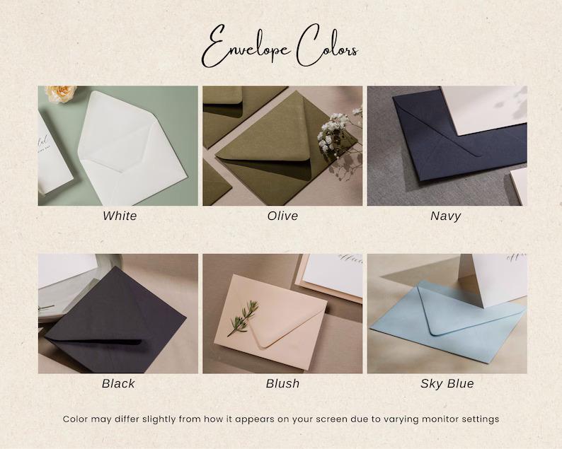Gold Embossed Folded Card w/ Envelope (Bride) - To My Bride On Our Wedding Day Card From Groom Letter Stationery Modern Simple Minimalist
