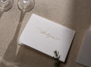 Gold Embossed Folded Card w/ Envelope (TY1) - 4.5 x 6.25 Modern Minimalist Letter Stationery Set Thank You Notes Engagement Wedding Shower