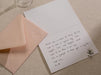 Gold Embossed Folded Card w/ Envelope (TY1) - 4.5 x 6.25 Modern Minimalist Stationery Set Thank You Letter Notes Engagement Wedding Shower