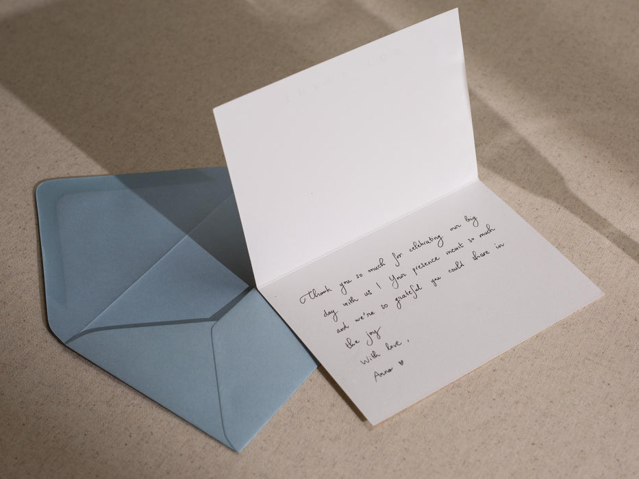 Gold Embossed Folded Card w/ Envelope (Bridesmaid) - Will You Be My Bridesmaid Proposal Card Minimalist Golden Letter Wedding Stationery