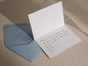 Gold Embossed Folded Card w/ Envelope (TY2) - 4.5 x 6.25 Simple Stationery Foil Pressed Letter Set Cursive Thank You Letter Business Wedding