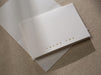 Gold Embossed Folded Card w/ Envelope (TY3) - Gold Foil Stamped Minimalist Thank You Card Blank Wedding Business Client Party Classic Simple
