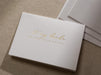 Gold Embossed Folded Card w/ Envelope (Bride) - To My Bride On Our Wedding Day Card From Groom Letter Stationery Modern Simple Minimalist