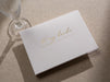 Gold Embossed Folded Card w/ Envelope (Bride) - To My Bride On Our Wedding Day Card From Groom Letter Stationery Modern Simple Minimalist