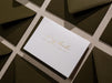 Gold Embossed Folded Card w/ Envelope (Bride) - Classic Wedding Stationery To My Bride On Our Wedding Day Card Letters from The Groom