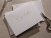 Gold Embossed Folded Card w/ Envelope (Bride) - Classic Wedding Stationery To My Bride On Our Wedding Day Card Letters from The Groom