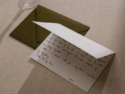 Gold Embossed Folded Card w/ Envelope (Groom) - Wedding Day Card For Groom From Bride Elegant Message Romantic Wedding Morning Gift For Him