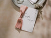 Wedding day folded card w/ envelope (d4) - to my husband wife groom bride on our wedding day custom date on card ribbon envelope 4.5x6.25"