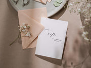 Wedding day folded card (d4) - to my husband wife groom bride love on our wedding day custom date on card includes envelope 4.5x6.25"
