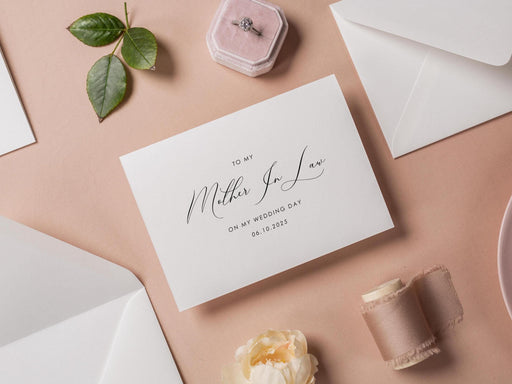 Wedding day folded card (d2) - to my best friend maid of honor bridesmaid on my wedding day custom card with envelope thank you 4.5x6.25"