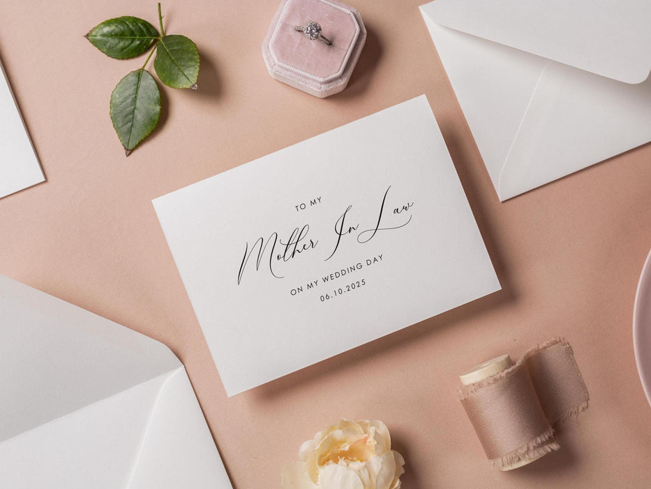 Wedding day folded card (d2) - to my best friend maid of honor bridesmaid on my wedding day custom card with envelope thank you 4.5x6.25"