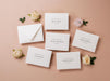 Wedding day folded card w/ envelope (d5) - custom dated thank you for being my godparent sponsor from couple with envelope 4.5x6.25"