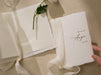 Personalized Deckled Edge Wedding Vow Booklets D4 - Set of 2, Vow Books w/ Ribbon, Vow Renewals, My Promises to, Custom Names and Date, 5x7"