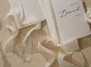 Personalized Deckled Edge Wedding Vow Booklets D4 - Set of 2, Vow Books w/ Ribbon, Vow Renewals, My Promises to, Custom Names and Date, 5x7"