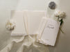 Personalized Deckled Edge Wedding Vow Booklets D2 - Set of 2, Vow Books w/ Ribbon, Vow Renewals, My Promises to, Custom Names and Date, 5x7"