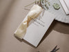 Wedding day folded card w/ envelope (d5) - custom thank you for being my maid matron of honor bridesmaid bestfriend from bride 4.5x6.25"