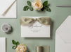 Wedding day folded card w/ envelope (d2) - to my best friend maid of honor bridesmaid on my wedding day custom card with date 4.5x6.25"