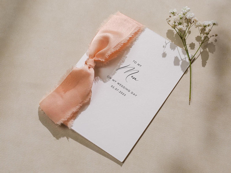 Wedding day folded card w/ envelope (d2) - to my best friend maid of honor bridesmaid on my wedding day custom card with envelope thank you